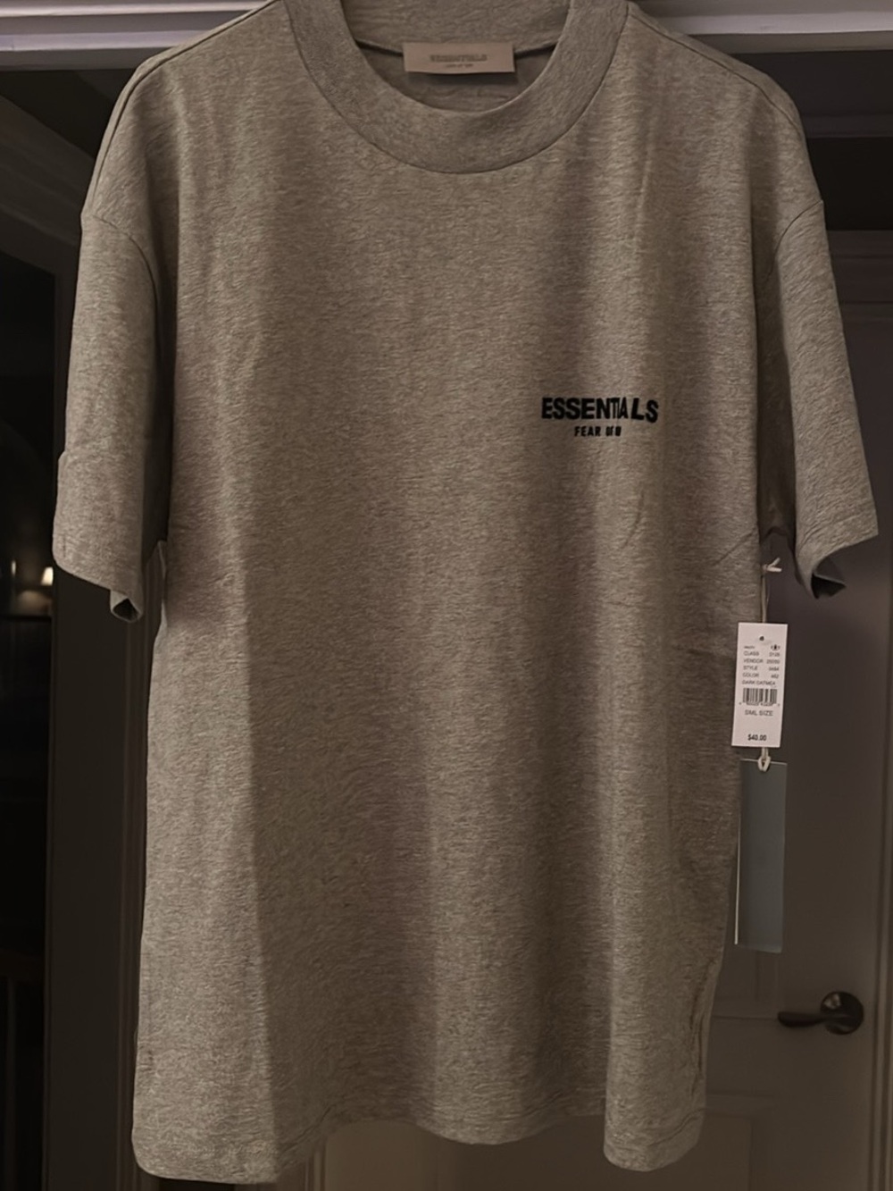 Essentials Fear of God Dark oatmeal T-Shirt Small